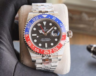 ROLEX GMT Series 904L Steel 2836 Movement 40MM Black Watch